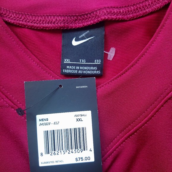 Nwt $75 NIKE Red Performance Training Top 2XL/3XL - Picture 7 of 10